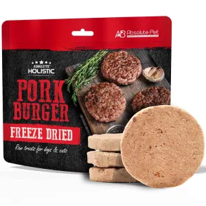 Absolute Holistic Pork Burger Freeze Dried Raw Treats for Cats & Dogs 80g horse supplement horse vitamins animal probiotics livestock digestive aid horse immune booster