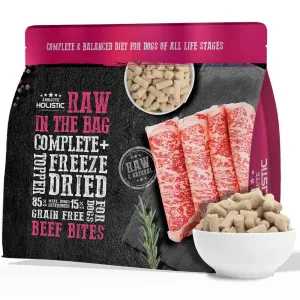 Absolute Holistic Raw in the Bag Beef Bites Complete Freeze Dried Dog Food 14oz horse supplement horse vitamins animal probiotics livestock digestive aid horse immune booster