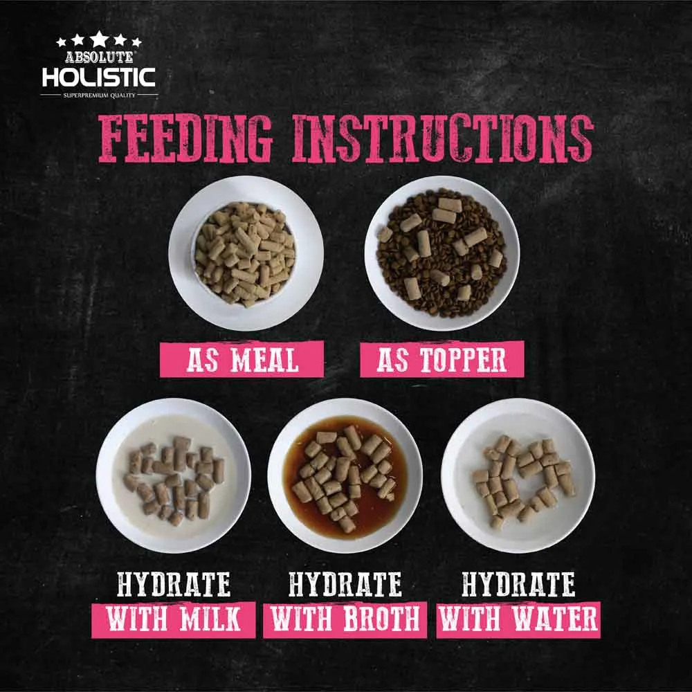 Absolute Holistic Raw in the Bag Duck Bites Complete Freeze Dried Dog Food 14oz