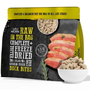 Absolute Holistic Raw in the Bag Duck Bites Complete Freeze Dried Dog Food 14oz horse supplement horse vitamins animal probiotics livestock digestive aid horse immune booster