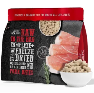 Absolute Holistic Raw in the Bag Pork Bites Complete Freeze Dried Dog Food 14oz horse supplement horse vitamins animal probiotics livestock digestive aid horse immune booster