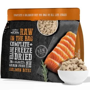 Absolute Holistic Raw in the Bag Salmon Bites Complete Freeze Dried Dog Food 14oz dog toys interactive dog toy plush dog toy dog rope toy squeaky toy