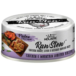 Absolute Holistic Raw Stew Chicken & Mountain Lobster Grain-Free Canned Cat & Dog Food 80g canned dog food wet dog food grain free dog food dog food with gravy beef dog food