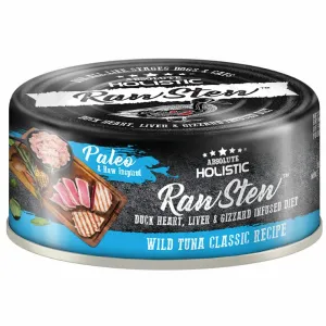 Absolute Holistic Raw Stew Wild Tuna Classic Grain-Free Canned Cat & Dog Food 80g canned dog food wet dog food grain free dog food dog food with gravy beef dog food