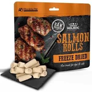 Absolute Holistic Salmon Rolls Freeze Dried Raw Treats for Cats & Dogs 60g dog toys interactive dog toy plush dog toy dog rope toy squeaky toy