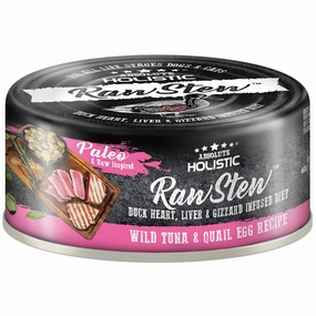Absolute Holistic Raw Stew Wild Tuna & Quail Egg Grain-Free Canned Cat & Dog Food 80g dry cat food cat treats grain free cat food kitten treats cat dental treats