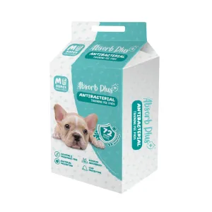 Absorb Plus Pet Sheets Antibacterial 45cm x 60cm - 50sheets dog training treats training clicker crate training set travel bowl portable water bottle