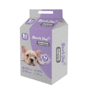 Absorb Plus Pet Sheets Charcoal 35cm x 45cm - 100sheets dog training treats training clicker crate training set travel bowl portable water bottle
