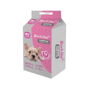 Absorb Plus Pet Sheets Charcoal 45cm x 60cm - 50sheets dog training treats training clicker crate training set travel bowl portable water bottle