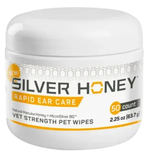 Absorbine Silver Honey Dog & Cat Rapid Ear Care Pet Wipes 50ct. pig feed piglet nutrition pig food pellets pig vitamins pig treats