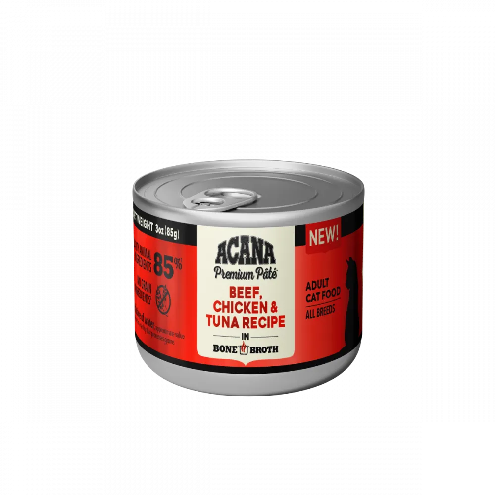 ACANA Beef & Chicken & Tuna in Bone Broth cat calming diffuser cat stress relief anxiety cat treats cat relaxing spray pet mood aid