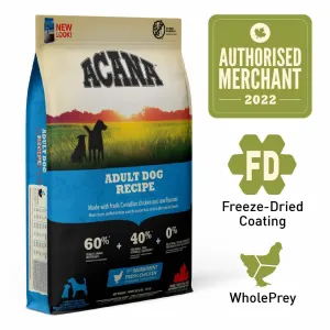 ACANA Heritage Adult Grain-Free Dry Dog Food freeze dried dog treats dog freeze snacks raw dog treat dehydrated dog food meat dog snack