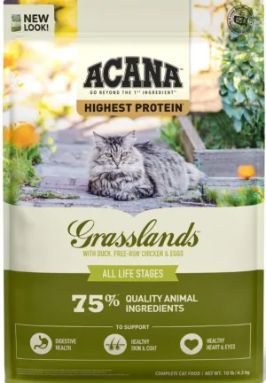 ACANA Highest Protein Grasslands Dry Cat Food freeze dried dog food raw food for dogs dog freeze meal high protein dog food grain free freeze dog food