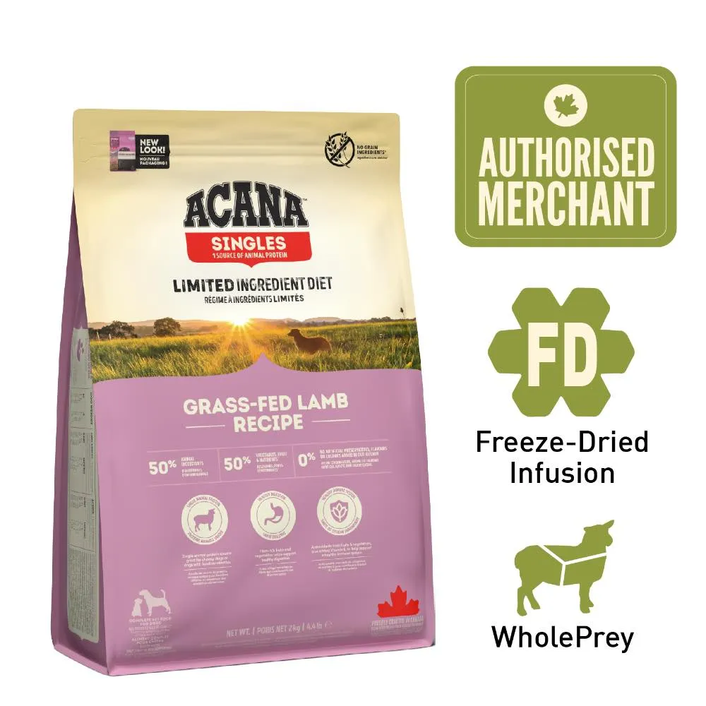 ACANA Singles Grass-Fed Lamb Grain-Free Dry Dog Food dog toys interactive dog toy plush dog toy dog rope toy squeaky toy