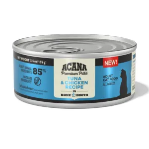 ACANA Tuna and Chicken in Bone Broth Wet Cat Food cat calming diffuser cat stress relief anxiety cat treats cat relaxing spray pet mood aid
