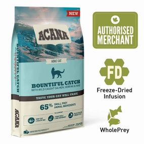 ACANA Freeze-Dried Coated Bountiful Catch Grain-Free Dry Cat Food kitten food wet kitten food kitten milk kitten treats grain free kitten food