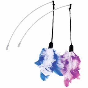 Aclium Spinning Tumbler With Teaser Cat Toy Replacement Feathers 2pc cat leash cat bowtie cat hat cat bandana cat costume