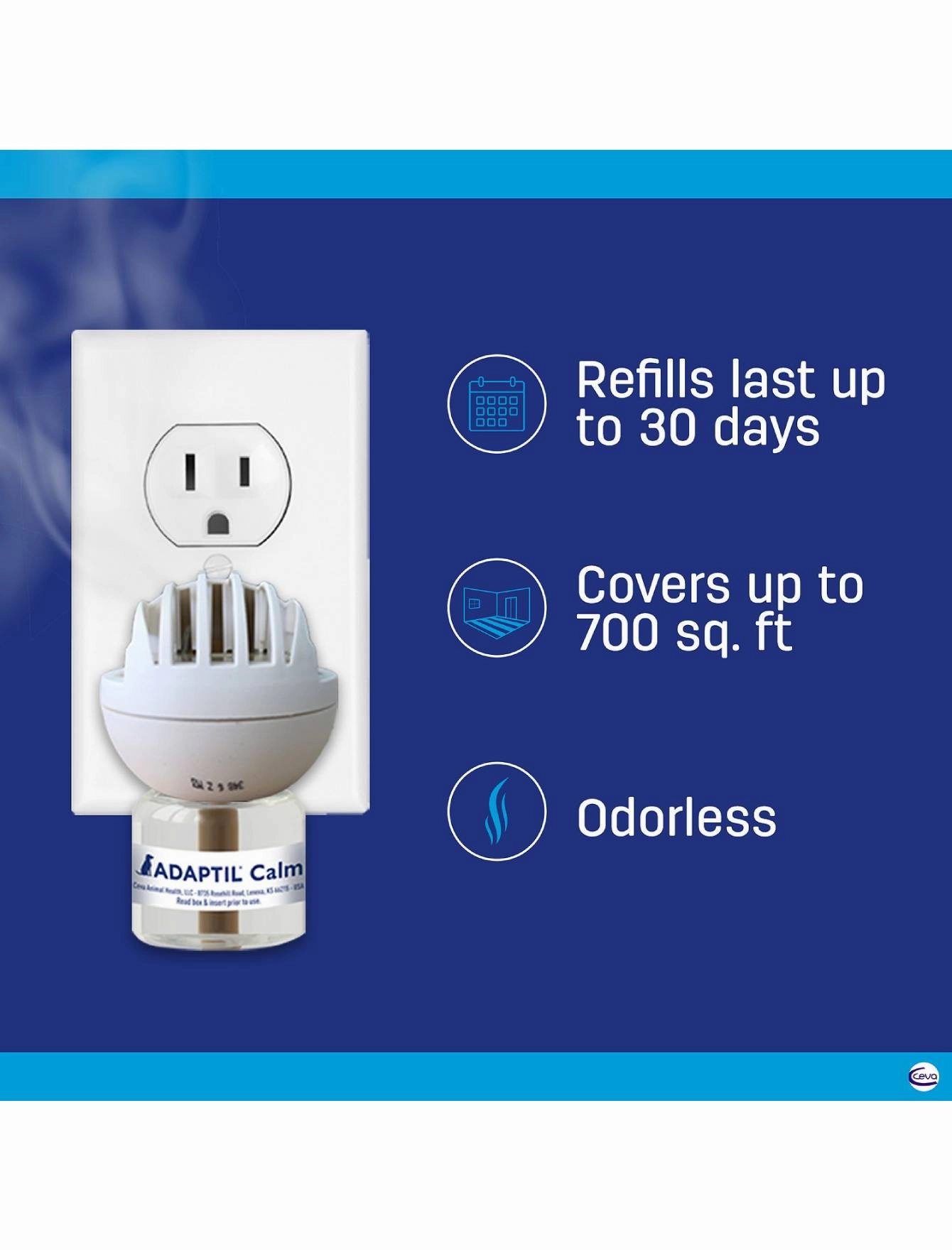 Adaptil Calm Home Diffuser For Dogs 48ml (Exp Dec 25)