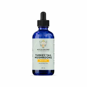 Adored Beast Apothecary Myco-Biome Medicinal Mushrooms - Turkey Tail Mushrooms | Liquid Triple Extract 125ml pig feed piglet nutrition pig food pellets pig vitamins pig treats