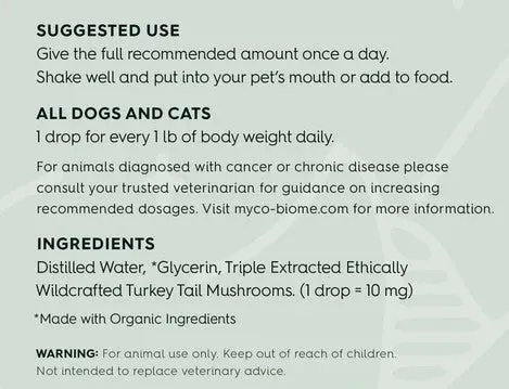 Adored Beast Apothecary Myco-Biome Medicinal Mushrooms - Turkey Tail Mushrooms | Liquid Triple Extract 59ml