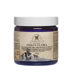 Adored Beast Apothecary Probiotics - Fido's Flora Probiotic Powder 40g pig feed piglet nutrition pig food pellets pig vitamins pig treats