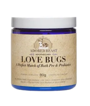 Adored Beast Apothecary Probiotics - Love Bugs Powder Blend 40g pig feed piglet nutrition pig food pellets pig vitamins pig treats
