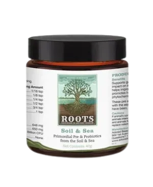 Adored Beast Apothecary Roots - Grounded in Ancient Wisdom - Roots Soil & Sea | Primordial Pre & Probiotics 40g pig feed piglet nutrition pig food pellets pig vitamins pig treats