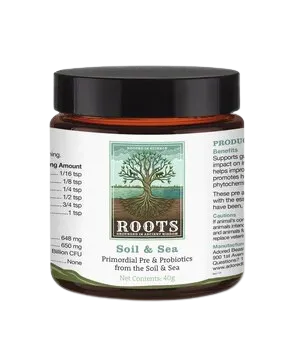 Adored Beast Apothecary Roots - Grounded in Ancient Wisdom - Roots Soil & Sea | Primordial Pre & Probiotics 40g pig feed piglet nutrition pig food pellets pig vitamins pig treats