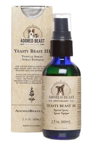 Adored Beast Apothecary Topical Sprays - Yeasty Beasty III Topical Spray 2 FL OZ. pig feed piglet nutrition pig food pellets pig vitamins pig treats