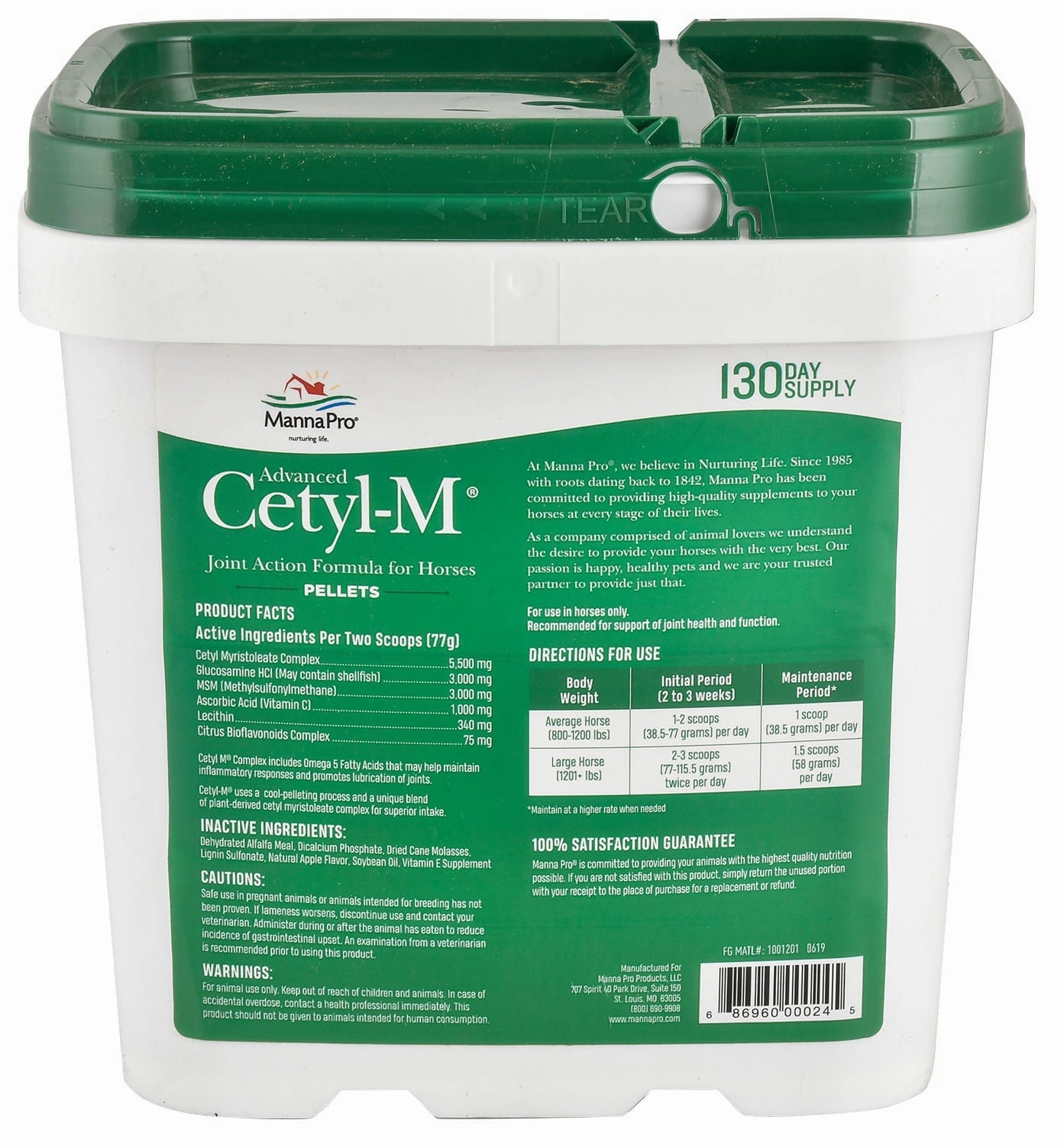 Advanced Cetyl M Pellets for Horses