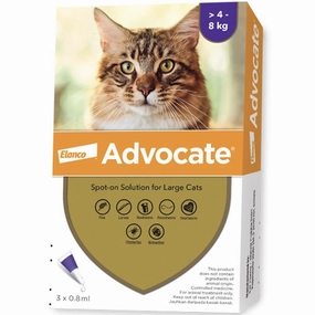 Advocate Spot On For Cats Over 4 kg (3pcs x 0.8ml) plush dog toy soft chew toy squeaky plush pillow toy stuffed dog toy