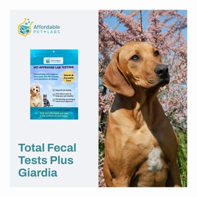 Affordable Pet Labs - Total Fecal Tests Plus Giardia For Dogs & Cats, Easy Home Kit dog plush squeaky toy interactive plush toy plush rope toy tough plush dog pillow toy