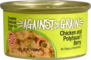 Against the Grain Farmers Market Grain Free Chicken & Polyhauaii Berry Canned Cat Food cat calming diffuser cat stress relief anxiety cat treats cat relaxing spray pet mood aid