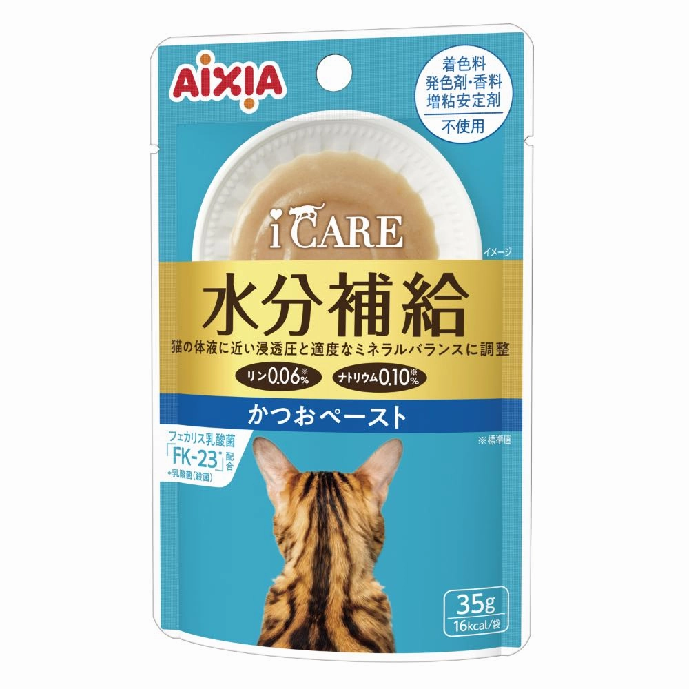 Aixia i CARE Hydration Skipjack Tuna Paste Pouch Wet Cat Food 35g x 12 dry cat food cat treats grain free cat food kitten treats cat dental treats