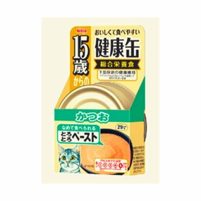 Aixia Kenko-Can Skipjack Tuna Thick Paste 15  Years Old Senior Canned Cat Food 40g cat food cans soft cat food high protein cat food natural cat food senior cat food
