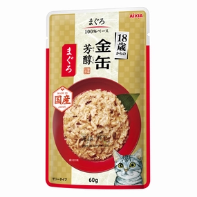 Aixia Kin-Can Rich Tuna 18  Pouch Cat Food 60g x12 cat snacks catnip treats healthy cat food cat reward treats low calorie cat food