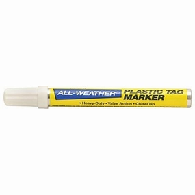 ALL-WEATHER Plastic Tag Marker, White Ink multi-pet food pet bundle kits pet care sets pet health combos pet treat packs