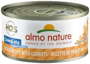 Almo Nature HQS Complete Cat Grain Free Chicken with Carrots In Gravy Canned Cat Food cat calming diffuser cat stress relief anxiety cat treats cat relaxing spray pet mood aid