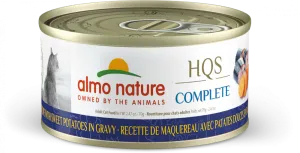 Almo Nature HQS Complete Cat Grain Free Mackerel with Sweet Potatoes In Gravy Canned Cat Food cat calming diffuser cat stress relief anxiety cat treats cat relaxing spray pet mood aid