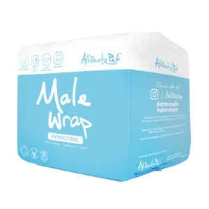 Altimate Pet Antibacterial Male Wrap Medium Breed 9pcs dog training treats training clicker crate training set travel bowl portable water bottle