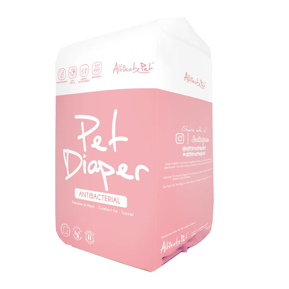 Altimate Pet Antibacterial Pet Diaper Toy Breed 20pcs dog training treats training clicker crate training set travel bowl portable water bottle