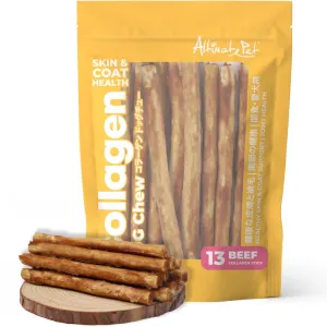 Altimate Pet Beef Stick Collagen Dog Chews 13pcs dog supplies dog food toys accessories dog bed