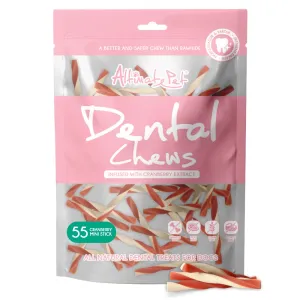 Altimate Pet Cranberry Mini Stick Dental Dog Treats 55pc no pull dog harness nylon dog leash dog walking set dog vest harness pet lead