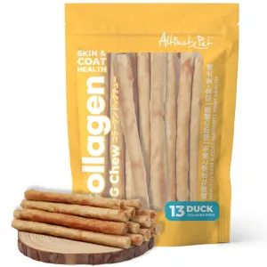 Altimate Pet Duck Stick Collagen Dog Chews 13pcs no pull dog harness nylon dog leash dog walking set dog vest harness pet lead