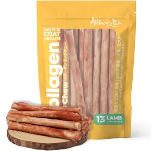 Altimate Pet Lamb Stick Collagen Dog Chews 13pcs no pull dog harness nylon dog leash dog walking set dog vest harness pet lead