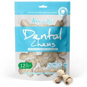 Altimate Pet Milk & Spearmint Knotted Bone Dental Dog Treats 12pc no pull dog harness nylon dog leash dog walking set dog vest harness pet lead