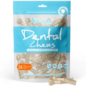 Altimate Pet Milk & Spearmint Toothbrush Mini Dental Dog Treats 26pc dog toys interactive dog toy plush dog toy dog rope toy squeaky toy