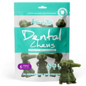 Altimate Pet Mint & Chlorophyll Crocodile Dental Dog Treats 6pc no pull dog harness nylon dog leash dog walking set dog vest harness pet lead