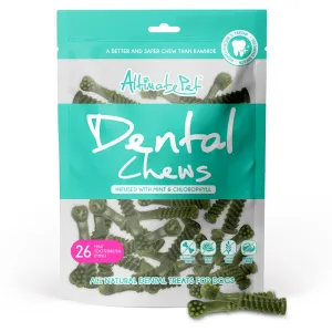 Altimate Pet Mint & Chlorophyll Toothbrush Mini Dental Dog Treats 26pc no pull dog harness nylon dog leash dog walking set dog vest harness pet lead