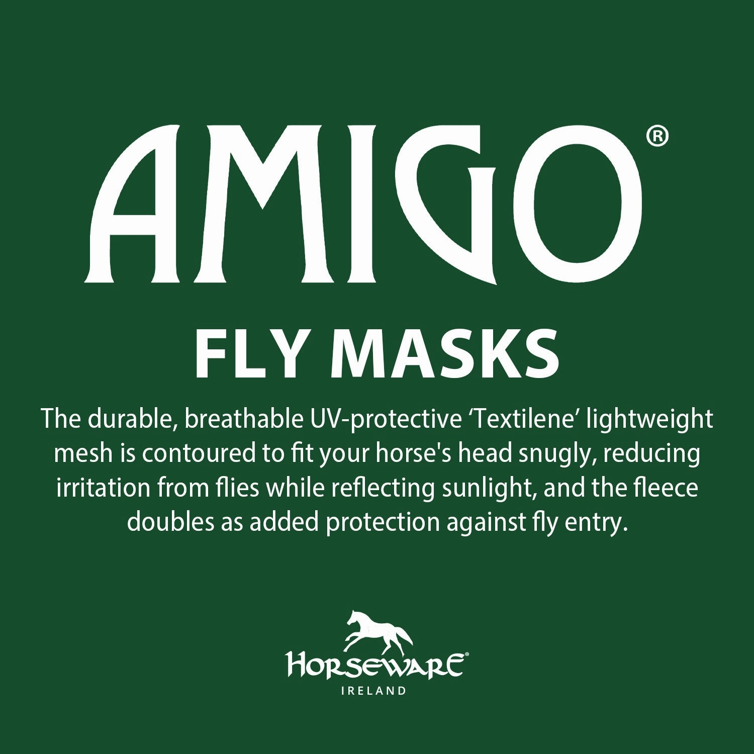 Amigo Horse Fly Mask with Ears, Aqua/Orange
